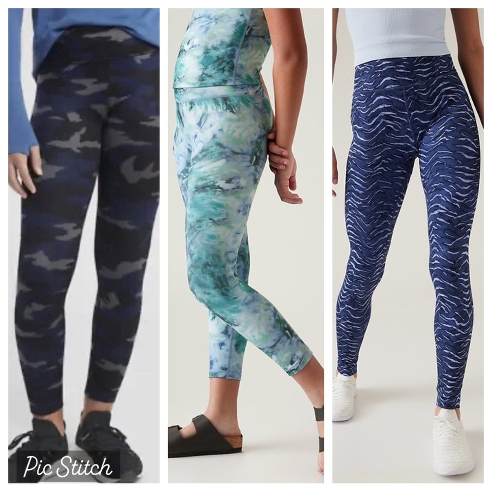 Athleta Girl Printed Chit Chat Tights (3) • Large (12)